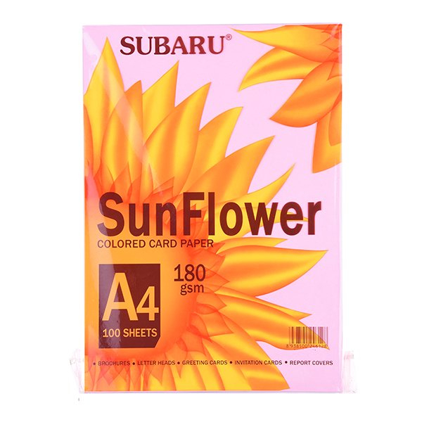 Giấy bìa màu A4 Subaru Sunflower BC-C03